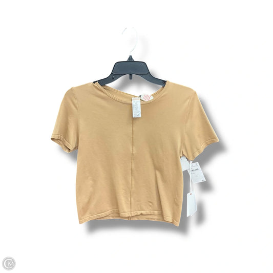 Top Short Sleeve Basic By Good American In Tan, Size: S
