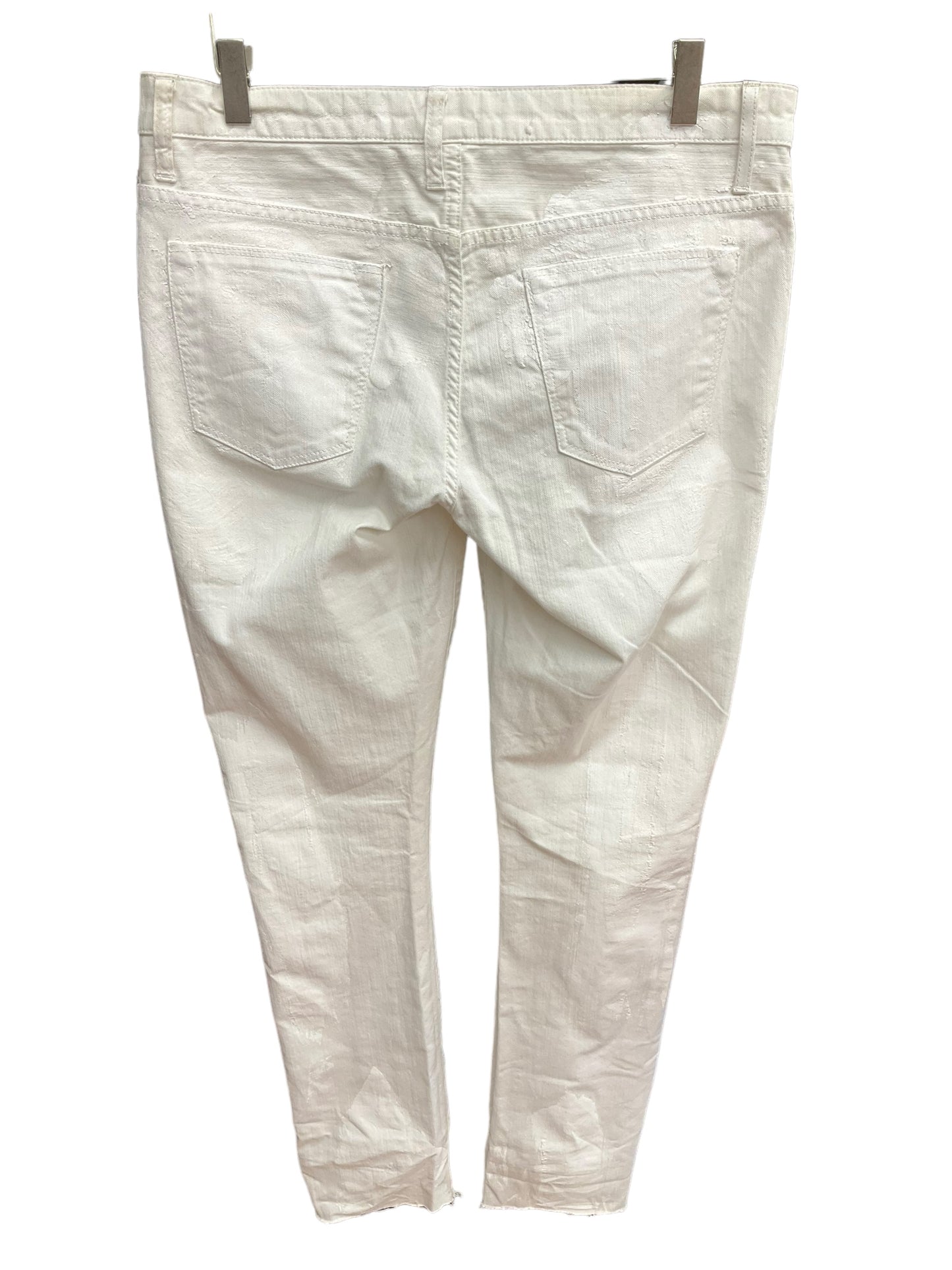 White Pants Cropped Helmut Lang, Size 8