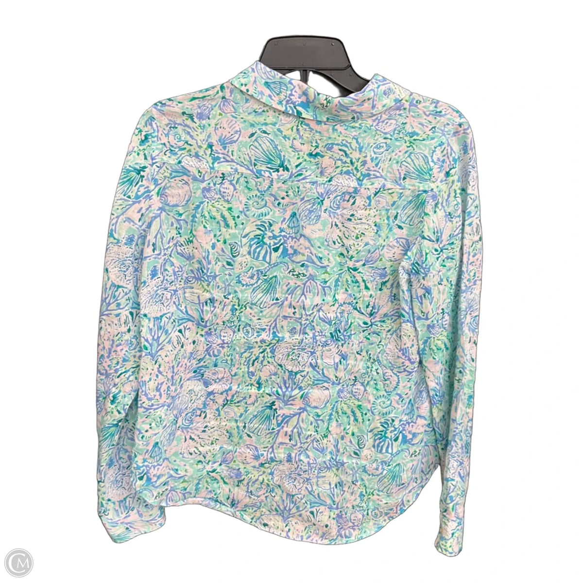 Blouse Designer By Lilly Pulitzer In Blue, Size: Xs