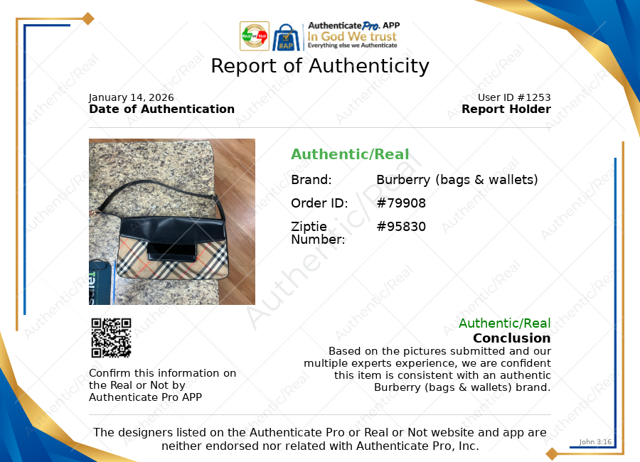 Handbag Luxury Designer By Burberry, Size: Medium