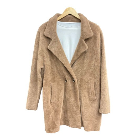 Coat Faux Fur & Sherpa By Karen Kane  Size: S