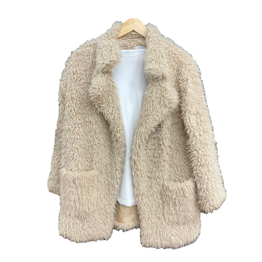 Jacket Faux Fur & Sherpa By Sage  Size: S