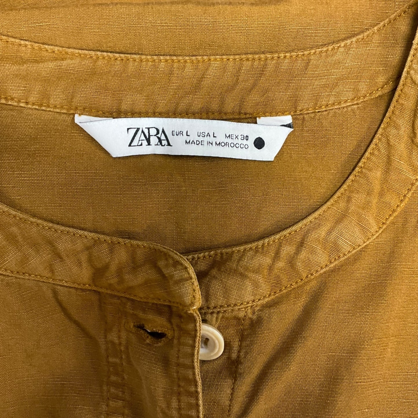 Blouse Long Sleeve By Zara  Size: L
