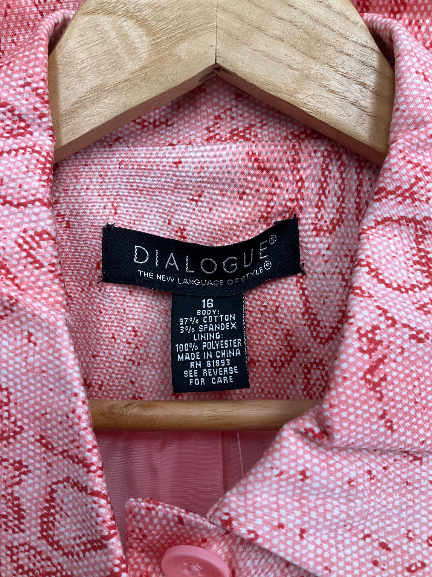 Jacket Shirt By Dialogue Qvc  Size: Xl