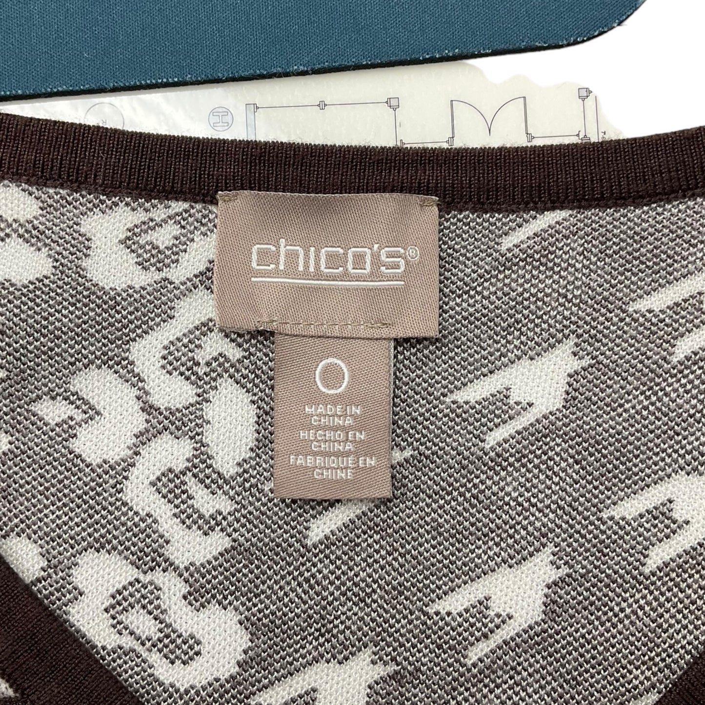 Top 3/4 Sleeve By Chicos O  Size: S