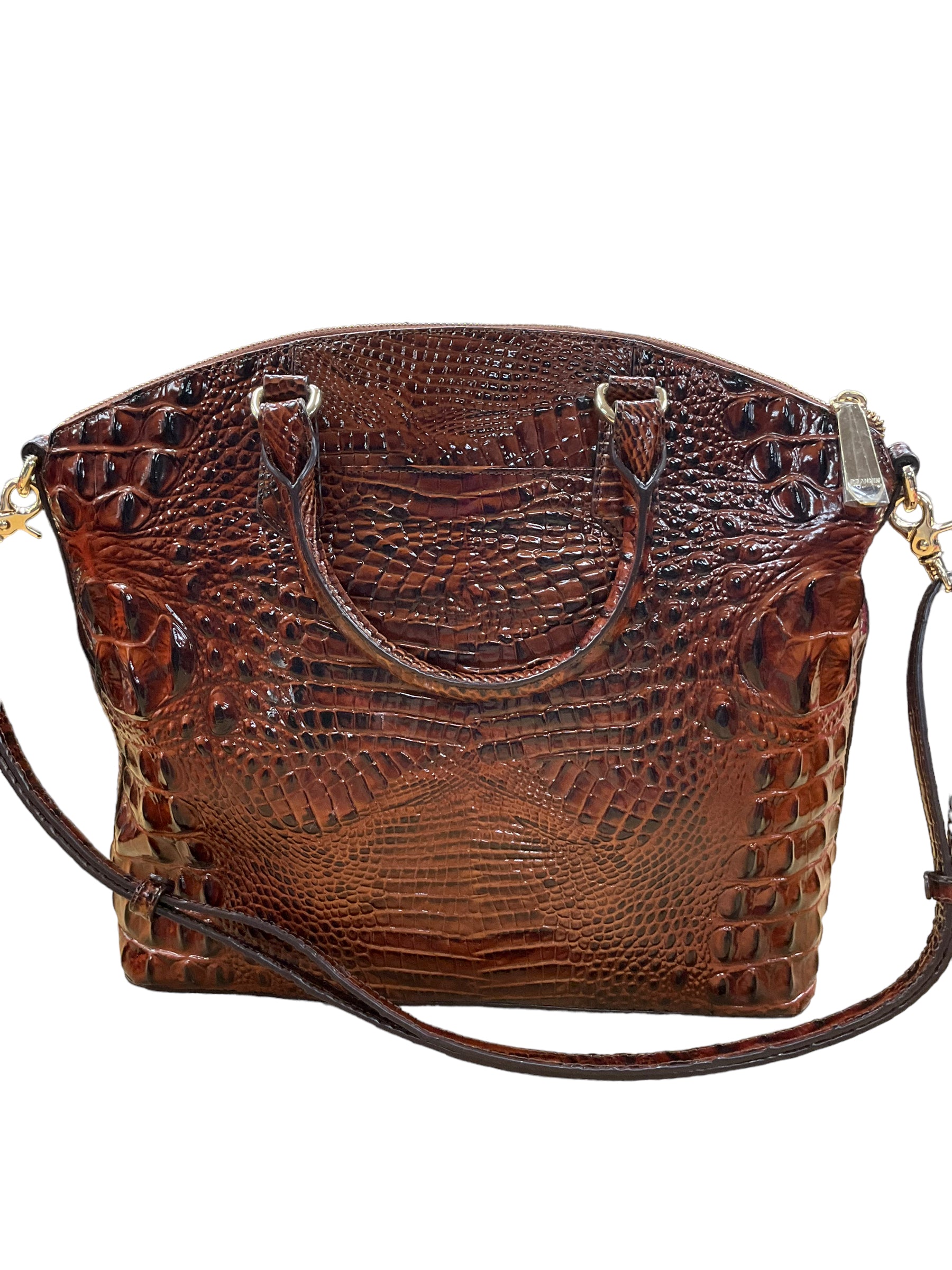 Handbag Leather By Brahmin Size: Large – Clothes Mentor Upper Arlington OH  #105