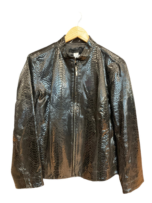 Jacket Leather By Chicos O  Size: L