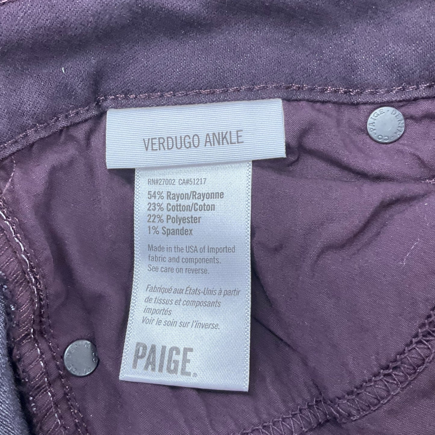 Pants Ankle By Paige  Size: 12